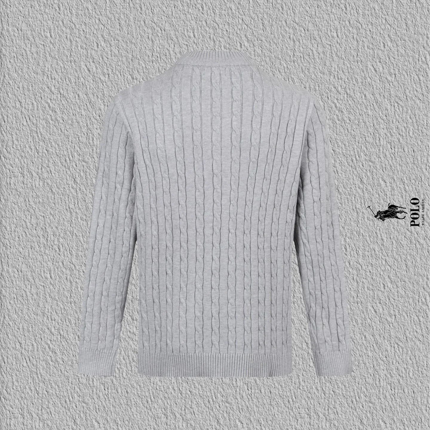P240 style number B11 Raff half-zip twist embroidered knitted round neck sweater Official website counter consistent sweater High-elasticity imitation rabbit fur core-spun yarn fine knitted fabric Customized original lettering mold half-open zipper Popular Internet celebrity versatile OS version can be worn up to about 180 pounds Imported machine spinning takes a month to match the sweater Three standards are complete Customized accessories Matching version Same style for men and women Colour: Gray Black Size: S M L XL Manual measurement error of about 1-3cm is normal